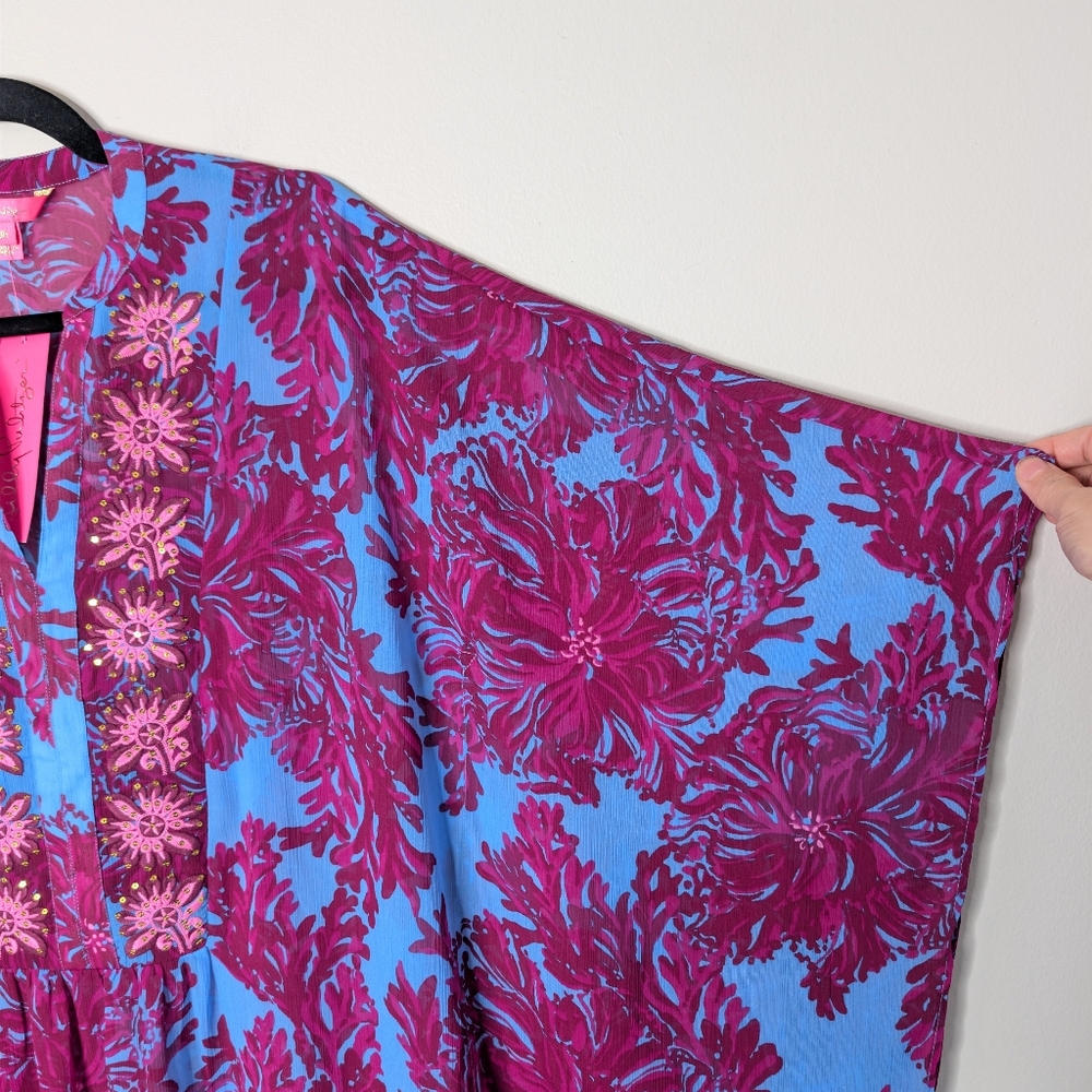 Lilly Pulitzer Julieta Embellished Maxi Caftan - Picture 3 of 10